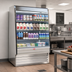 Thumbnail image #3 for Howard-McCray Ovation Series 51-Inch Remote Dairy Open Merchandiser with 3-Tier LED Shelves, Stainless Steel, 72-Inch High