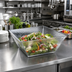 Thumbnail image #2 for American Metalcraft Rain Collection X-Large Square Clear Styrene Rain Bowl, 228 oz.