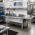 Thumbnail image #2 for Steel Works Stainless 3-Compartment Straight Soiled Dishtable with Right Drainboard, 90 Inch