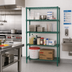 Thumbnail image #2 for Quantum Green Epoxy Wire Shelving Starter Kit, 42-Inch Wide x 86-Inch High