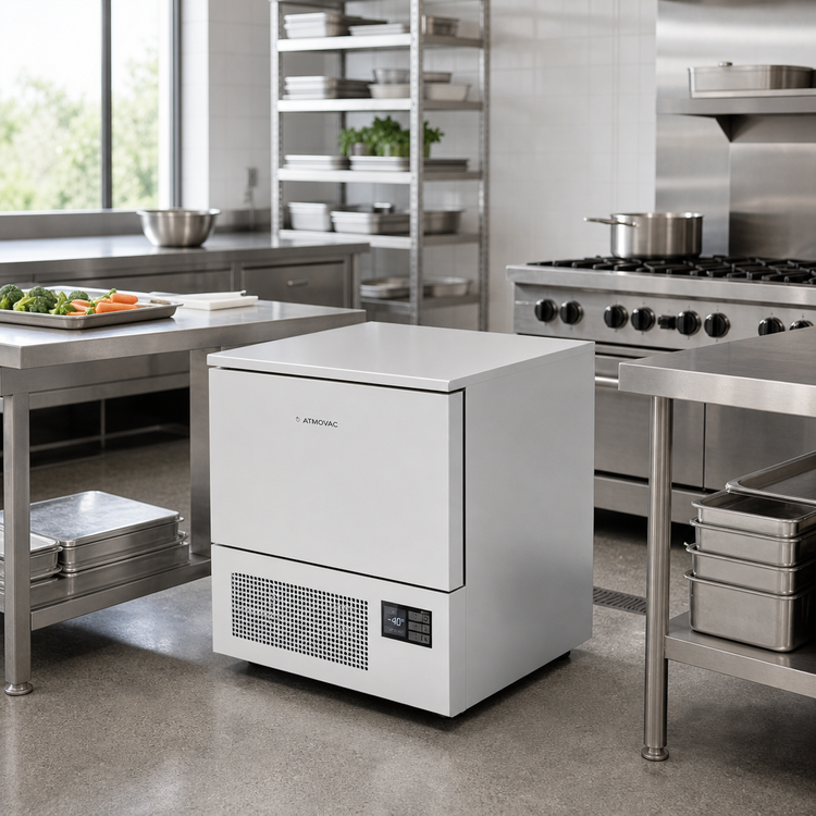 Product image #3 for ATMOVAC ECOBLAST320 Reach-In Self-Contained Blast Chiller/Freezer, Single-Section, 5-Pan Capacity