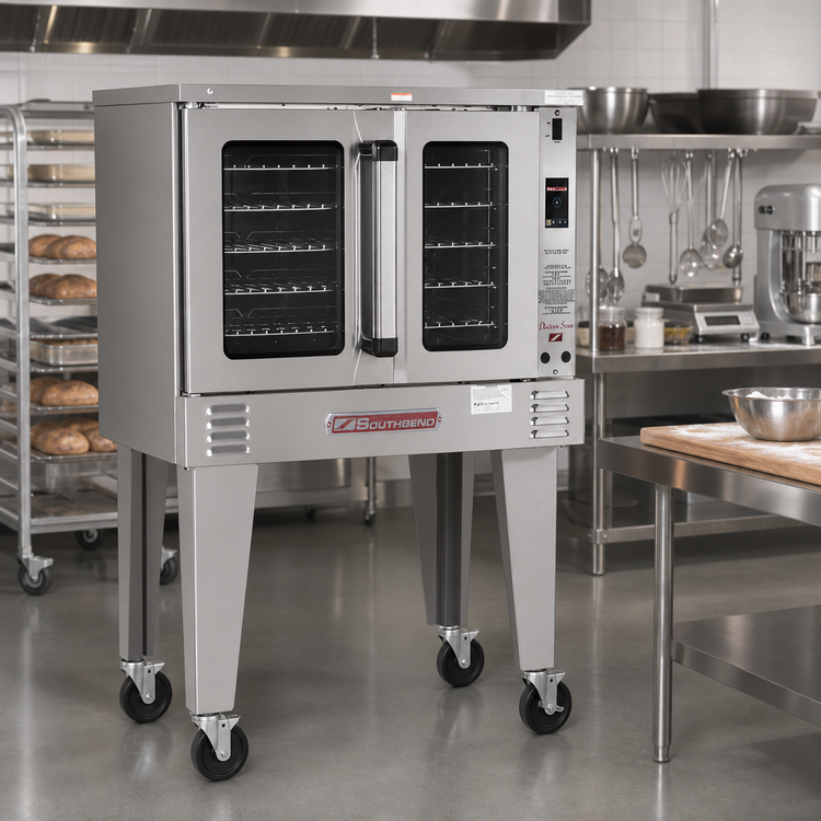 Product image #2 for Southbend Platinum Single-Deck Gas Convection Oven, Bakery Depth, Touch Controls, Dependent Doors, 90,000 BTU