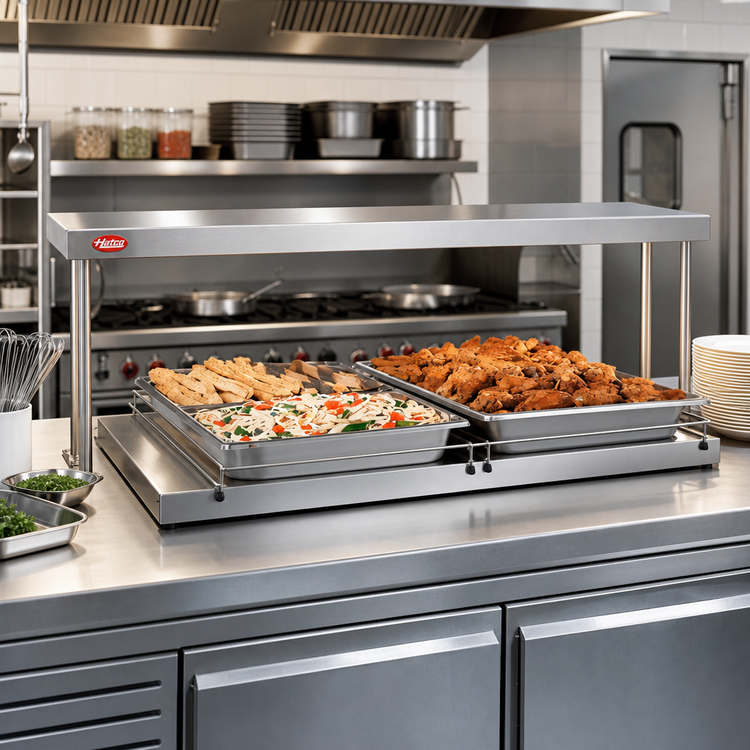 Product image #2 for Hatco Glo-Ray 54-Inch W x 12-Inch D Freestanding Heated Shelf with Stainless Steel Top