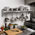 Thumbnail image #2 for John Boos Stallion 120-Inch x 16-Inch Wall-Mount Stainless Steel Pot Rack Shelf, 14-Gauge