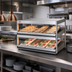 Thumbnail image #2 for Hatco Glo-Ray® 36-Inch Countertop Pass-Thru Merchandising Warmer with 2 Forward-Slanted Shelves