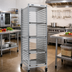 Thumbnail image #2 for Panco Mobile Full-Height Open-Side Utility Rack with Slides for 30 18 x 26 Inch Pans