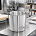 Thumbnail image #2 for Vollrath 14 3/4 Quart Tapered Stainless Steel Dairy Pail with Side Tilting Handle