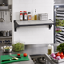 Thumbnail image #2 for Cambro Camshelving Elevation Series 18-Inch x 30-Inch Wall-Mounted Solid Shelf Kit, Brushed Graphite