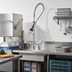 Thumbnail image #2 for T&S Brass B-2338-08 Deck Mount Single-Hole Pre-Rinse Unit with Add-On Faucet and 12-Inch Swing Nozzle