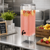 Thumbnail image #2 for Countertop Square Clear Acrylic Beverage Dispenser with Ice Chamber and Drip Tray, 5 Gallon