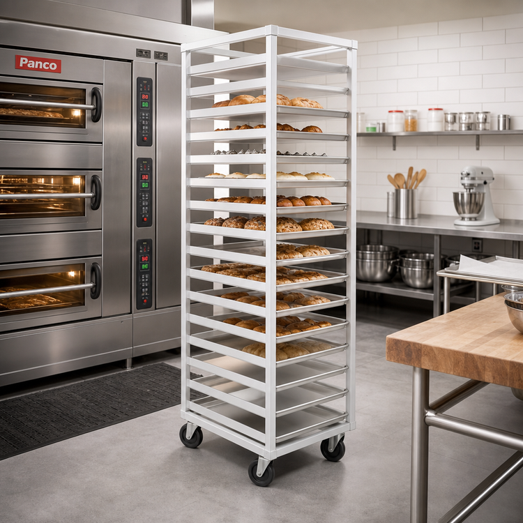 Product image #2 for Panco Mobile Full-Height Front-Load Oven Rack for 30 18 x 26-Inch Sheet Pans