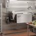 Thumbnail image #2 for Legion 60-Gallon Direct Steam Full-Jacket Tilting Wall-Mount Steam Kettle