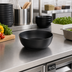 Thumbnail image #3 for Ani Round Black Melamine Serving Bowl, 67 oz.