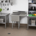 Thumbnail image #2 for Advance Tabco Special Value Series 1-Compartment Fabricated Sink with Right Drainboard, 18 x 24 x 14 Bowl, 16-Gauge Stainless Steel