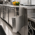 Thumbnail image #2 for Advance Tabco Underbar Basics Stainless Steel Soda Gun Holder with Backsplash and Removable Cover