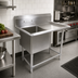 Thumbnail image #2 for John Boos Pro-Bowl 1-Compartment Stainless Steel Sink with Right Drainboard and 10