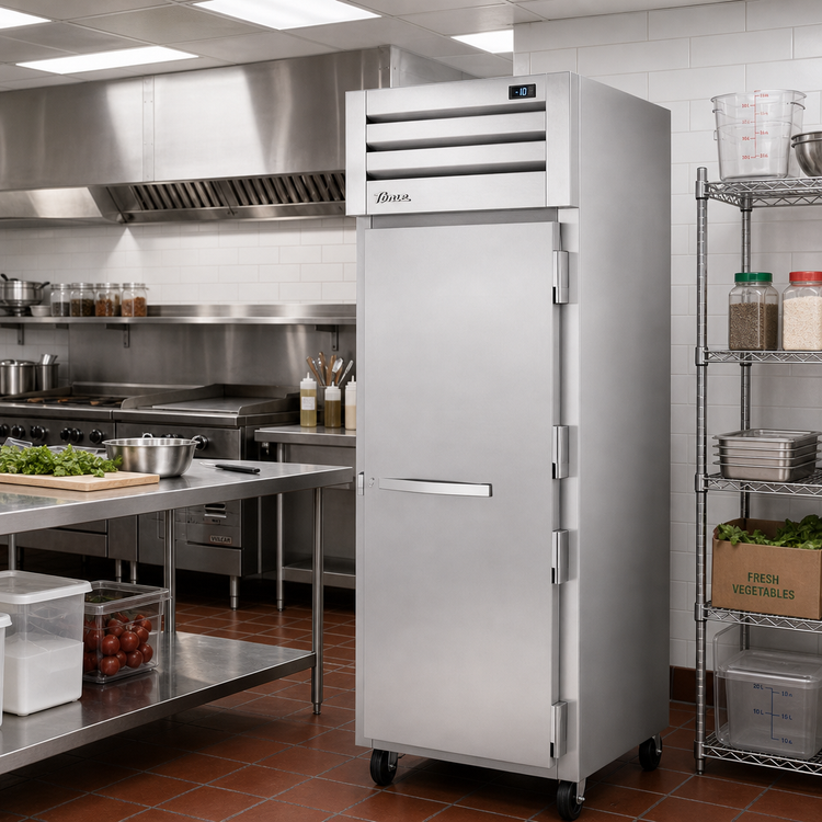 Product image #2 for True SPEC SERIES One-Section Reach-In Freezer, -10°F, Stainless Steel Door, Self-Contained Top-Mounted