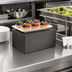 Thumbnail image #3 for American Metalcraft Black Stainless Steel Cube Buffet Riser, 8 x 4 x 4 Inches