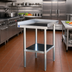 Thumbnail image #2 for Comstock-Castle 36-Inch Wide x 30-Inch Deep Equipment Stand with Stainless Steel Top and Galvanized Base