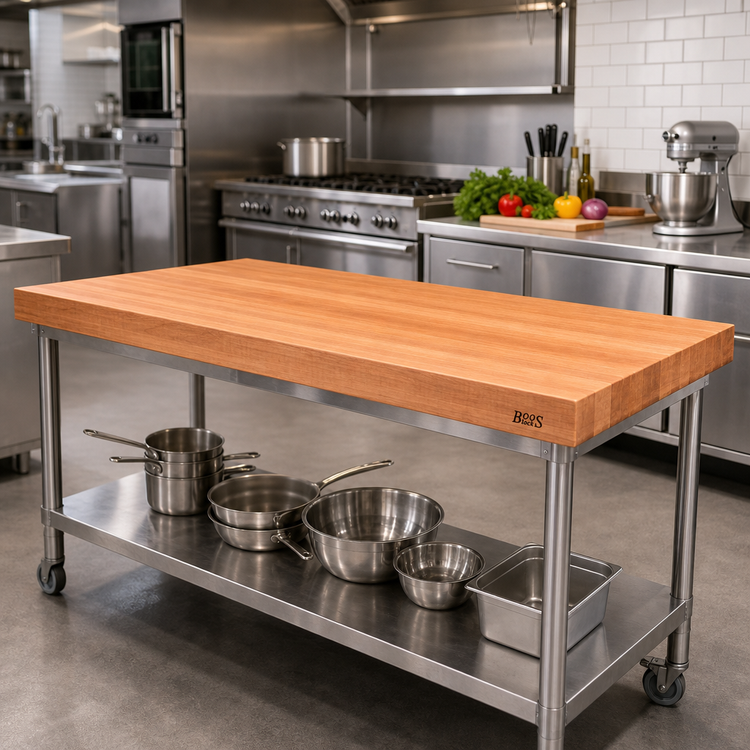 Product image #2 for Boos Block American Cherry Edge Grain Kitchen Countertop, 72 x 30 x 3 Inches