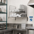 Thumbnail image #2 for Metro Chain Reaction CR2430OHC Overhead Wall-Mount Cup Storage Unit, 30-3/4 in W x 24-1/4 in D, Adjustable Dividers, 200 lb Capacity