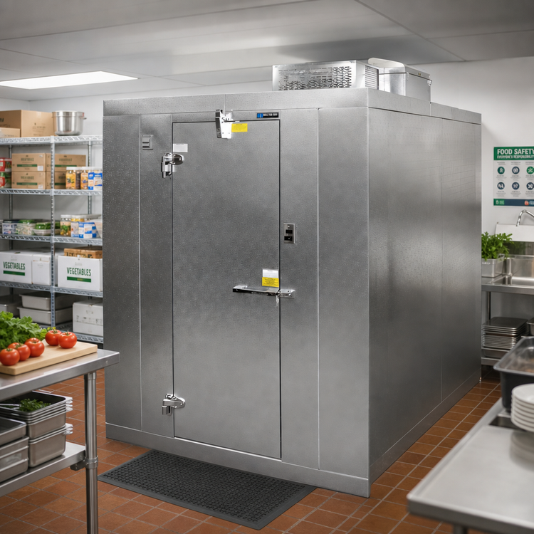 Product image #2 for Master-Bilt QS Series Quick Ship Indoor Floorless Walk-In Cooler with R290 Capsule Pak ECO Refrigeration, 6' x 6' x 7'4" H
