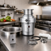 Thumbnail image #2 for InSinkErator SS-200 2 HP Stainless Steel Complete Food Waste Disposer Package with 12 Inch Bowl and Manual Reverse Switch