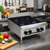 Thumbnail image #2 for Serv-Ware 24-Inch 4-Burner Liquid Propane Gas Hot Plate with Legs