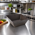 Thumbnail image #3 for American Metalcraft Square Walnut Melamine Bowl, 216 oz.