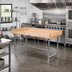 Thumbnail image #2 for John Boos Baker's Top Wood Work Table with Stainless Steel Legs and Coved Riser, 48 x 36 x 39-1/4 Inches