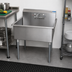 Thumbnail image #2 for BK Resources 1-Compartment Stainless Steel Utility Sink with 36