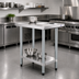 Thumbnail image #2 for Steel Works Stainless 30 x 18 x 34-Inch 18-Gauge 304 Stainless Steel Flat Top Work Table with Undershelf
