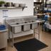 Thumbnail image #2 for Advance Tabco Special Value Regaline 3-Compartment Sink with 18-Inch Right-Hand Drainboard
