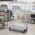 Thumbnail image #2 for Quantum Mobile Enclosure Cart, 36 Inch x 18 Inch x 81 Inch, 4 Shelves, Chrome Plated Finish