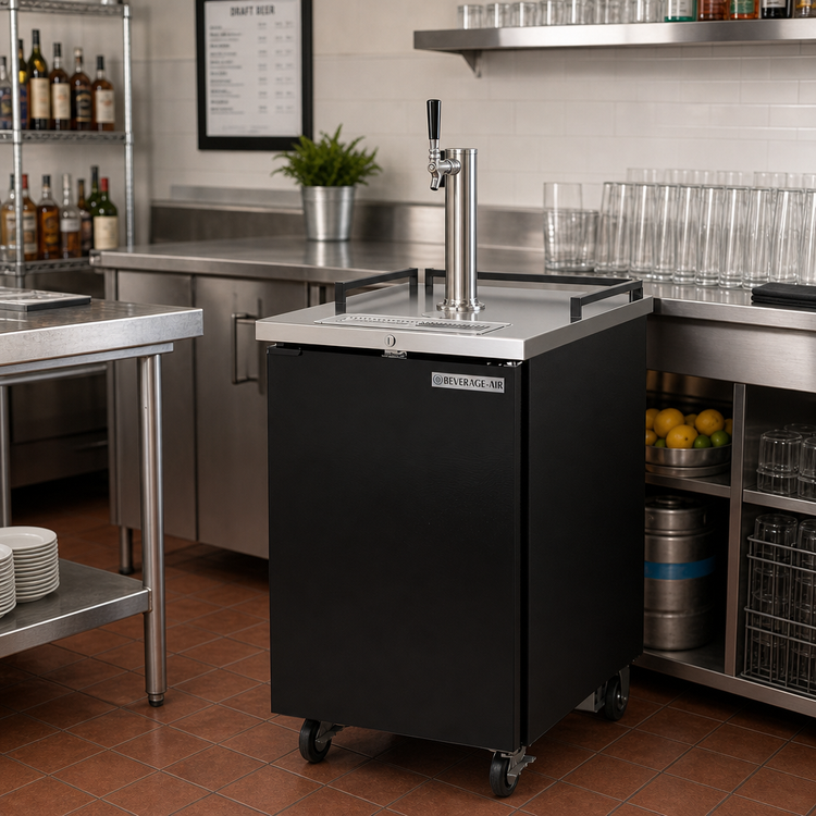 Product image #2 for 24-Inch Portable Draft Beer Dispenser with No Draft Arm, 1 Half-Barrel Keg Capacity