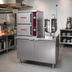 Thumbnail image #2 for Crown DCX-2-6 Two-Compartment Direct Steam Convection Steamer with 6 Gallon Kettle