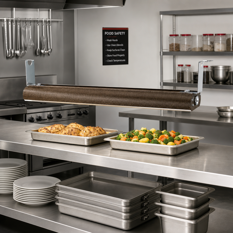 Product image #2 for Vollrath Low Profile Unlighted Single Strip Heat Lamp, 78 Inches, 120V