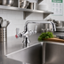Thumbnail image #2 for OptiFlow Heavy Duty Deck Mount Dual Valve Pantry Faucet with 6-Inch Swing Spout