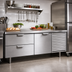 Thumbnail image #2 for La Rosa 62-Inch Self-Contained Freezer Equipment Stand with 1 Door and 2 Drawers