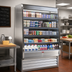 Thumbnail image #3 for Howard-McCray Ovation Series Remote Dairy Open Merchandiser, 75-Inch Wide x 72-Inch High, Stainless Steel, LED Shelving