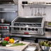 Thumbnail image #2 for MagiKitch'n 48-Inch Low Profile Countertop Gas Radiant Charbroiler with Round Rod Grates