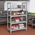 Thumbnail image #3 for Cambro Camshelving Premium 4-Shelf Vented Shelf Kit, 21 x 30 Inches, Speckled Gray