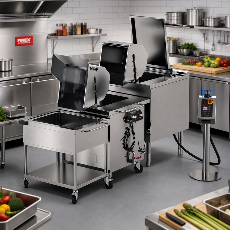 Product image #2 for Firex Multicooker ULPCE2-48 Double Basin Electric Cook & Blanche Multicooker