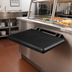 Thumbnail image #2 for SixStar Black Polyethylene Drop-Down End Shelf for Food Bars, 20-5/8 x 15-7/8 x 1-3/4 Inches