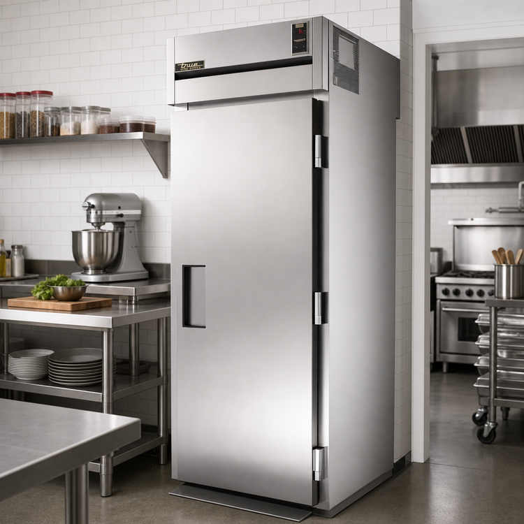 Product image #2 for True SPEC SERIES 89-Inch High Roll-Thru Refrigerator, 1-Section, Standard Depth, Stainless Steel Doors Front and Rear