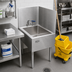 Thumbnail image #2 for John Boos Add-On Mop Sink Wall Guard for 20 x 20 Sinks, Rear & Left, Stainless Steel