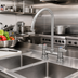 Thumbnail image #2 for Equip 4-Inch Adjustable-Center Deck Mount Mixing Faucet with 9-Inch Swivel Gooseneck Spout