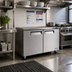 Thumbnail image #2 for Turbo Air M3 Series 60-Inch Two-Section Undercounter Refrigerator, 17 Cu. Ft., Solid Swing Doors