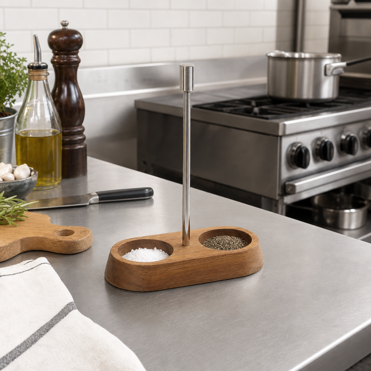 Product image #2 for Acacia Wood Salt & Pepper Caddy