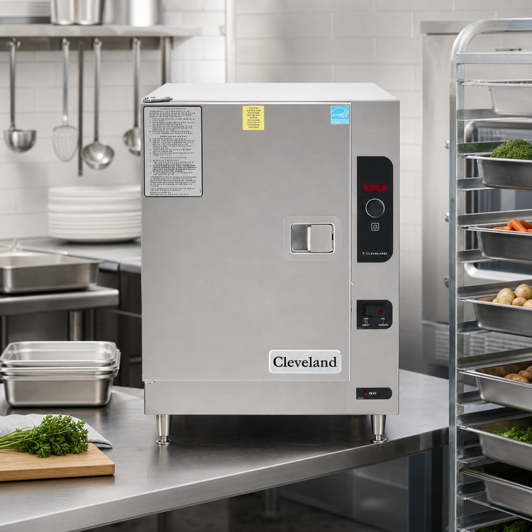 Product image #2 for Cleveland SteamChef 6 Boilerless Countertop Convection Steamer, 1 Compartment, 6-Pan Capacity, Electric, 208-240V, 3-Phase